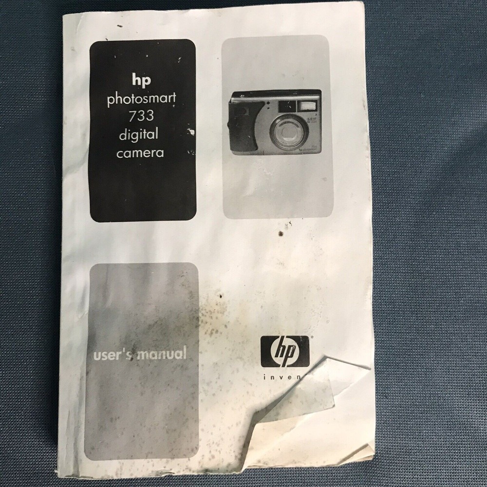 VINTAGE HP 733 PHOTOSMART DIGITAL CAMERA USERS MANUAL ONLY
